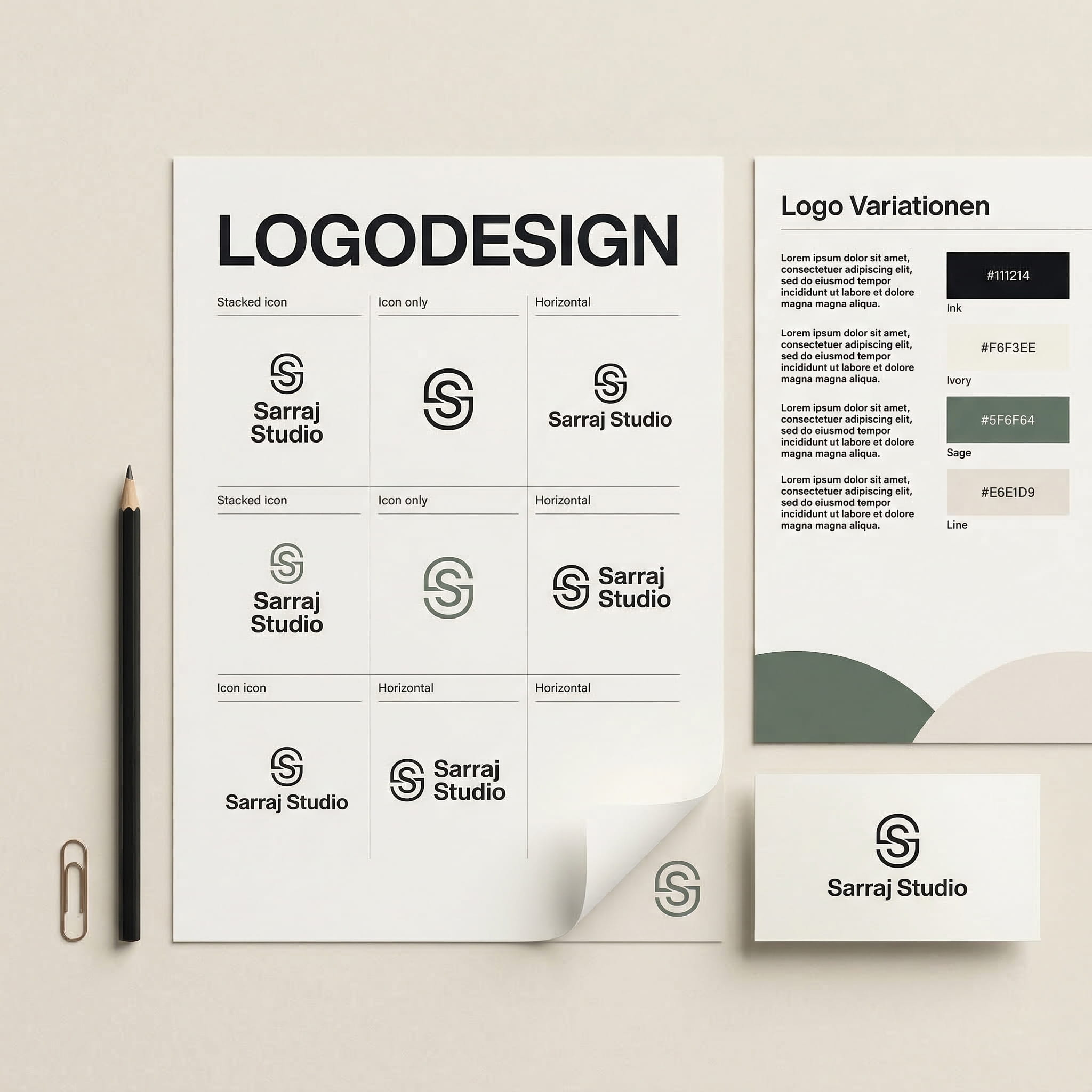 Sarraj Studio Grafik Design Berlin Logo Erstellung